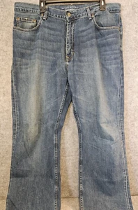 Jeans Banana Republic uomo 38x31 vestibilità rilassata gamba larga baffi larghi retrò Y2K - Foto 1 di 10