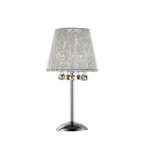 Dreamy Silver Table Lamp with Crystal Accents - Picture 1 of 6