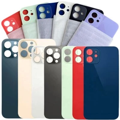 Упаковка из 10 сменных задних стекол с большим отверстием для задней крышки iPhone 8 11 12 13 14 XR X - Изображение 1 из 4