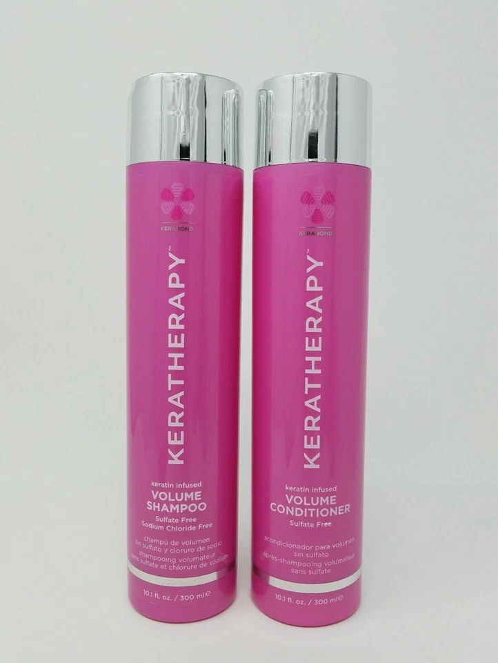  Xampu e condicionador Keratherapy volume infundido com infusão de queratina DUO 10,1 oz - Imagem 1 de 1