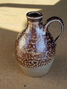Vintage Signed Miniature Pottery Frog Skin Jug ~ Whiskey Jug - Picture 1 of 7