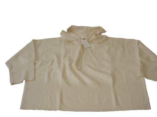 OFF WHITE Felpa donna con cappuccio panna A New Day manica lunga 4X