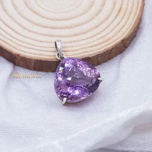 Trillion Schliff Precious Amethyst Edelstein Anhänger 925 Sterlingsilber Schmuck - Bild 1 von 7