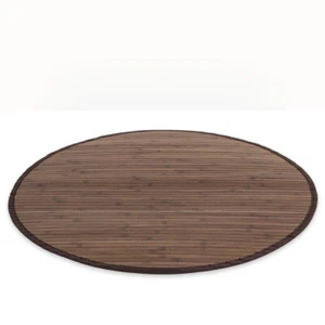 Bambus Teppich Bambusteppich Bambusmatte Läufer Vorleger Rund Braun Homestyle4u - Bild 1 von 7