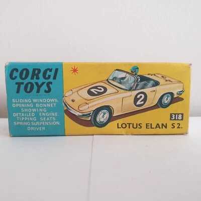 Corgi 318 Lotus Elan S2 In Original Box - Near Mint Vintage Model 1960s - Image 1 of 4