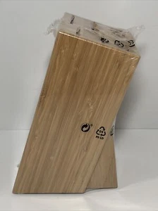 IKEA HYVLA Knife Block Bamboo 5 Knives New Factory Sealed - Picture 1 of 4