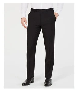 Lauren Ralph Lauren Men Classic fit Ultraflex FlatFront Dress Pants Black 42x30 - Picture 1 of 7