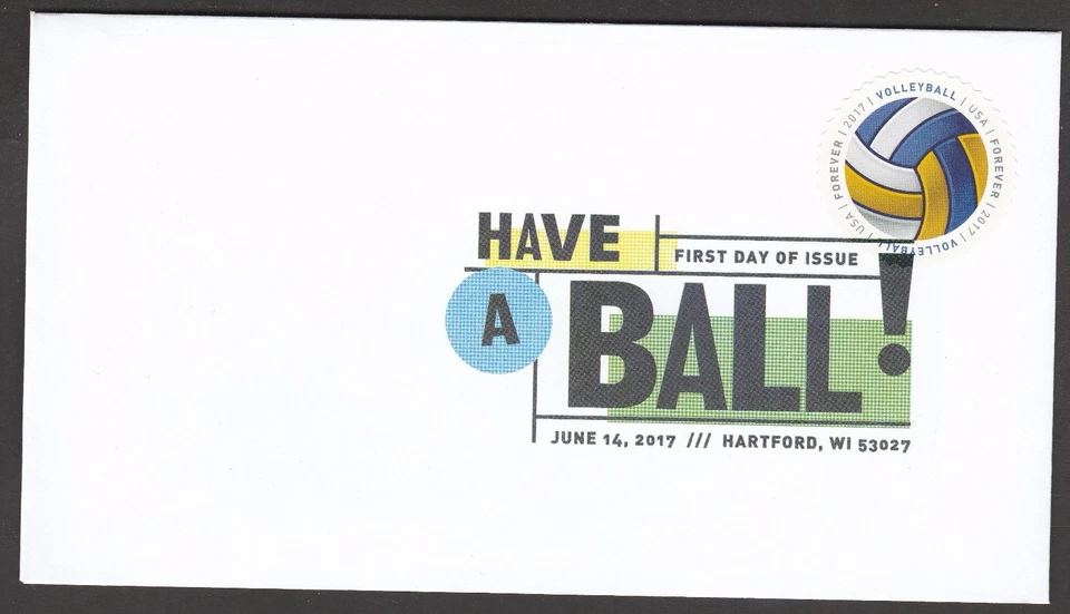 US 5204 Have a Ball Voleibol DCP FDC 2017 Foto 1 de 1