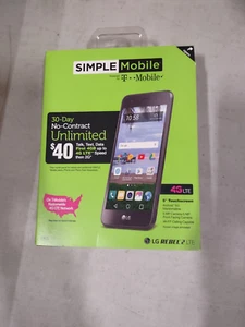 BRAND NEW LG REBEL 2 GL58VCB SMARTPHONE. 8GB, 4G LTE. TRACFONE, ANDROID - Picture 1 of 1