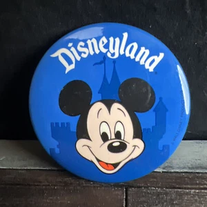 Vintage Disneyland Mickey Mouse Walt Disney Productions blau Pinback Button - Bild 1 von 7