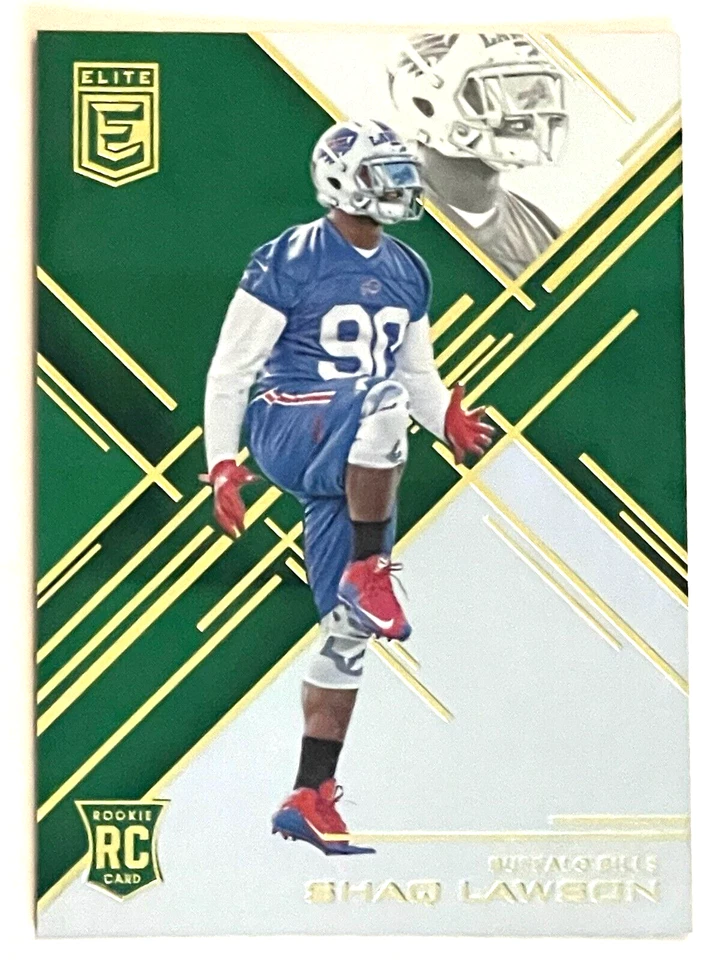 2016 PANINI ELITE SHAQ LAWSON GREEN PARALLEL BUFFALO BILLS RC #113 - Image 1 of 1