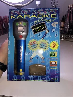 Kids PopStar Karaoke Mega Hits Microphone W/Cartridge Vol 1 And 2 Included - Image 1 of 4