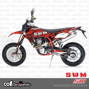 GRAPHICS DECALS STICKERS KIT FOR SWM SM500R RS500R RS300R 2018-2024 - Picture 1 of 1