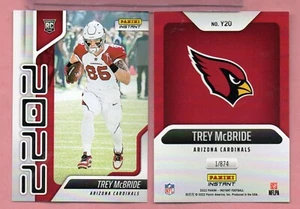 Trey McBride 2022 Panini Instant Year One Rookie RC #20 Cardinals PR 874 - Picture 1 of 1