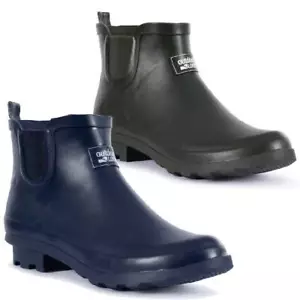 Womens Wellington Boots Wellies Wellibob Short Ankle Height Slip On Waterproof - Picture 1 of 16