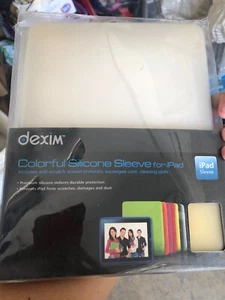 Dexim DLA141 Colorful Silicone Sleeve for iPad - White - Picture 1 of 2