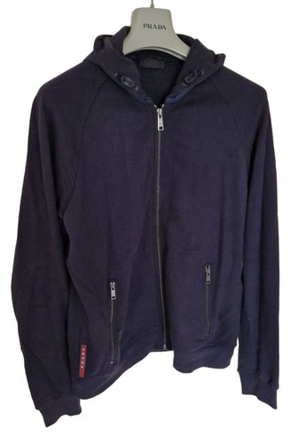 Felpa maglione maglione pile uomo PRADA full zip taglia media. Prezzo consigliato £ 1.695