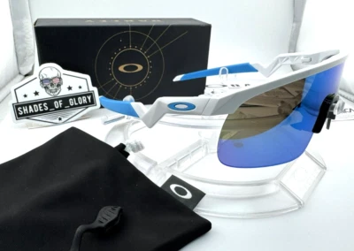 GAFAS DE SOL OAKLEY RESISTOR JUVENILES BLANCAS PRIZM AZUL ZAFIRO OJ9010-07 BÉISBOL Foto 1 de 4