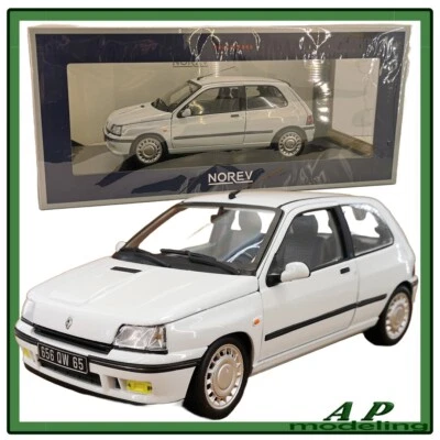 modellino auto scala 1/18 Renault Clio 16v del 1991 modellini die cast norev - Immagine 1 di 4