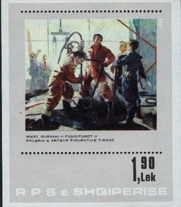 Albania MNH Sc 2181 Mi 2269 Bk85 Paintings - Bild 1 von 1