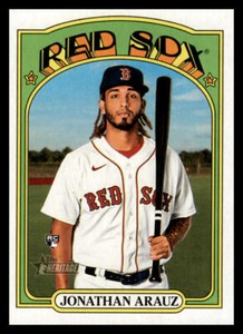 2021 Topps Heritage Jonathan Arauz #517 Boston Red Sox