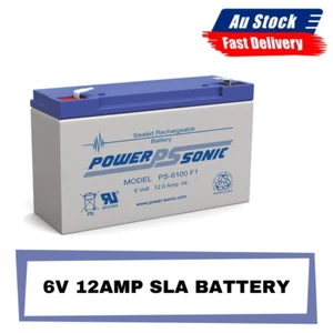6V 12AMP SLA BATTERY RECHARGEABLE F1 TERMINAL SEALED LEAD ACID - Picture 1 of 2