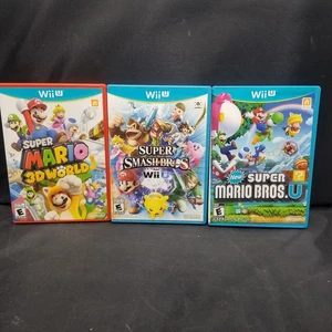 Wii U Super Mario Bros. U, Super Smash Bros, Super Mario 3D World  - Imagen 1 de 7