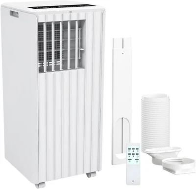 8000 BTU Portable Air Conditioner w/ Dehumidifier & Remote White - Image 1 of 4