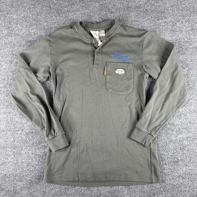 Camisa de trabajo RASCO FR Henley gris manga larga resistente al fuego CAT 2 M FR0101GY Foto 1 de 4