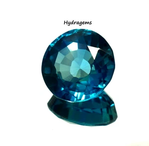 Natural Blue Tourmaline 22 to 24 Ct Round Cut Loose Gemstone for Custom Jewelry - Picture 1 of 9