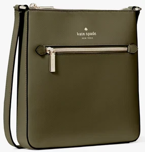 Kate Spade Sadie North South Umhängetasche dunkel armeegrün Leder K7379 neu mit Etikett $ 299 F - Bild 1 von 8