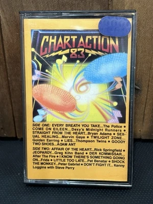 Chart Action 83 Cassette Tape K-Tel Police Gabriel Loggins 1983 Pop Rock - Image 1 of 4