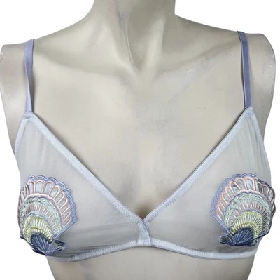 Sujetador para mujer Out from Under grande bordado lavanda concha marina Foto 1 de 4