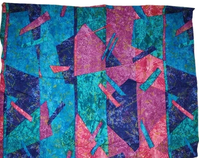 Juego de 2 fundas de almohada de mármol joya años 90 de colección geo abstractas azul púrpura rosa Foto 1 de 4