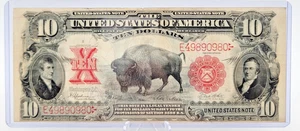 1901 $10 Bison United States Note - Speelman/White Lot.304 - Picture 1 of 8