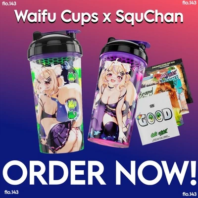 GamerSupps GG Waifu Creator Cup - SquChan con pegatina y muestras - | EN MANO PRONTO | Foto 1 de 3