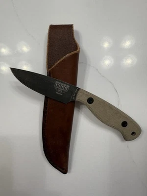 ESEE JG3 Camp Lore Bushcraft Game Knife by James Gibson Design w/ Leather Sheath - Image 1 of 4
