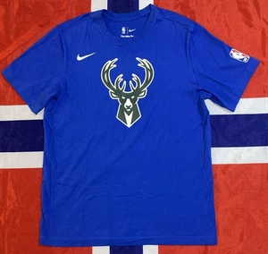 Nike NBA Milwaukee Bucks Blue City Edition Herren Large T-Shirt Basketball Tee - Bild 1 von 7