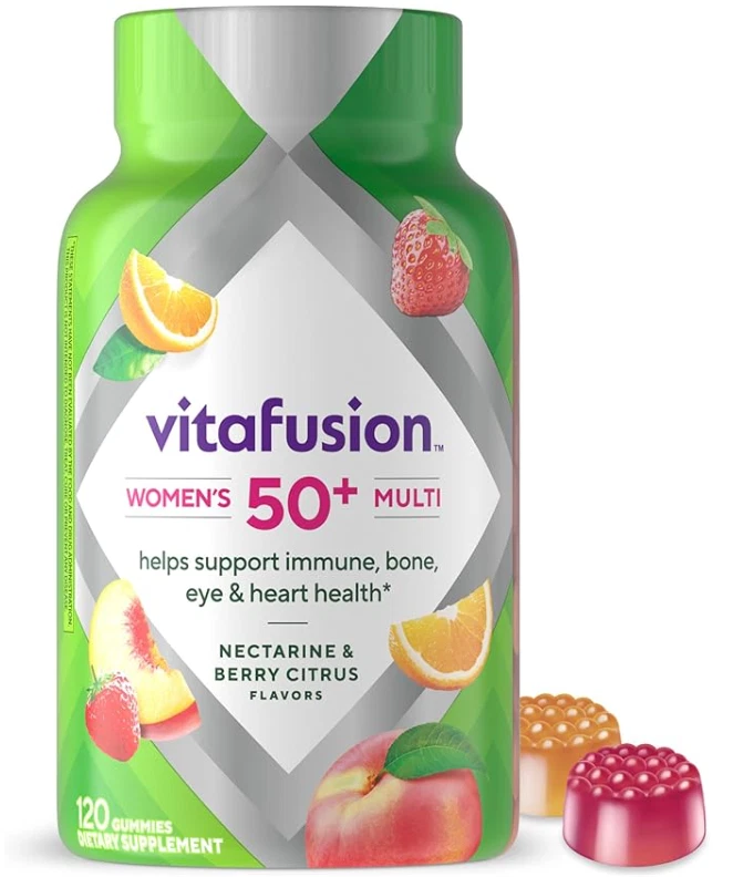 Vitafusion Mujer 50+ Multivitamínico Diario, Vitaminas Gomosas, 120 Ct EXP:04/2026 Foto 1 de 1