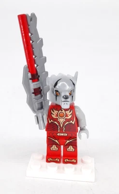 Lego Red Worriz (loc146) Leyendas de Chima Lobo Tribu y Arma Foto 1 de 4