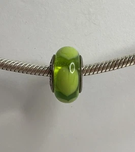 Pandora Sterling Silber Grün Murano Glas Bead mit Limetten Herzen - 790656 - Bild 1 von 3