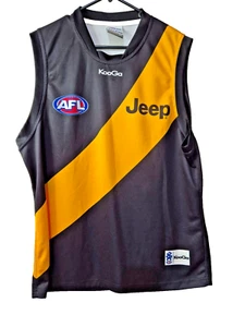 AFL Richmond Tigers Football Club Jersey Jumper Size 2XL KooGa Jeep - Picture 1 of 6