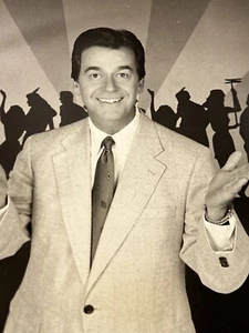 Vintage Dick Clark Photo Black & White 9 x 7 In Unframed 1980’s - Picture 1 of 10