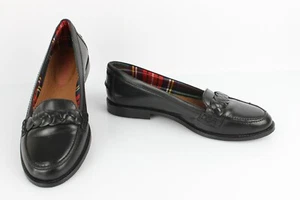 SAN MARINA Mocassins Cuir Noir T 37 Très bon état - Imagen 1 de 10