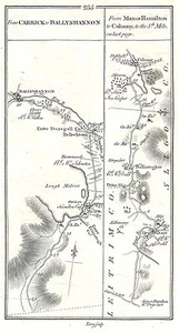 Antique map, Taylor & Skinner, Roads from Carrick to Ballyshannon (2), etc - Picture 1 of 2