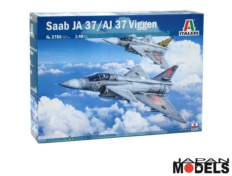 SAAB JA 37/AJ 37 VIGGEN Italeri No.2785 1/48 Model Kit New - Immagine 1 di 1