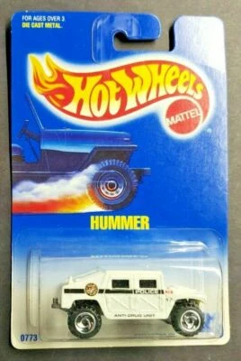 1991 Hot Wheels Hummer Collector No. 188 Police Anti Drug Unit HW6 - Image 1 of 2