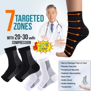 Hot Neuropathy Socks For Women and Men, Soothe Compression Socks Relief - Picture 1 of 20
