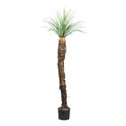 Kunstpflanze Yucca Rostrata, Farbe grau-grn, inkl. Kunststofftopf, Hhe ca. 150