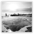 2 x Quadratische Aufkleber 10 cm - Hot Spring Yellowstone America USA #41604